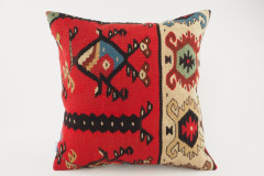 Kilim Pillow, ID 105, Kilim Pillow 16x16, Turkish Kilim Pillow, fabric kilim pillows, kilim pillow cover, decorative pillows