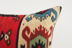 Kilim Pillow, ID 105, Kilim Pillow 16x16, Turkish Kilim Pillow, fabric kilim pillows, kilim pillow cover, decorative pillows