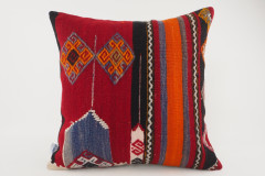 Kilim Pillow, ID 113, Kilim Pillow 16x16, Turkish Kilim Pillow, fabric kilim pillows, kilim pillow cover, decorative pillows