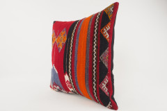 Kilim Pillow, ID 113, Kilim Pillow 16x16, Turkish Kilim Pillow, fabric kilim pillows, kilim pillow cover, decorative pillows