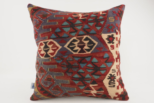 Kilim Pillow, ID 116, Kilim Pillow 16x16, Turkish Kilim Pillow, fabric kilim pillows, kilim pillow cover, decorative pillows