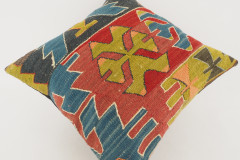 Kilim Pillow, ID 117, Kilim Pillow 16x16, Turkish Kilim Pillow, fabric kilim pillows, kilim pillow cover, decorative pillows