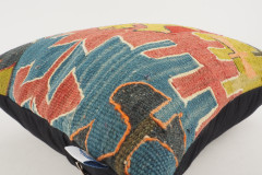 Kilim Pillow, ID 117, Kilim Pillow 16x16, Turkish Kilim Pillow, fabric kilim pillows, kilim pillow cover, decorative pillows