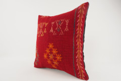 Kilim Pillow, ID 145, Kilim Pillow 16x16, Turkish Kilim Pillow, fabric kilim pillows, kilim pillow cover, decorative pillows