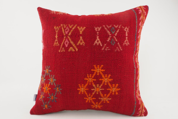 Kilim Pillow, ID 145, Kilim Pillow 16x16, Turkish Kilim Pillow, fabric kilim pillows, kilim pillow cover, decorative pillows