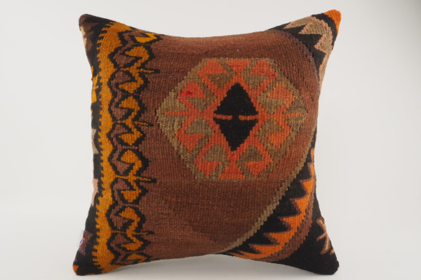 Kilim Pillow, ID 250, Kilim Pillow 16x16, Turkish Kilim Pillow, fabric kilim pillows, kilim pillow cover, decorative pillows