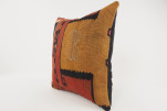 Kilim Pillow, ID 258, Kilim Pillow 16x16, Turkish Kilim Pillow, fabric kilim pillows, kilim pillow cover, decorative pillows