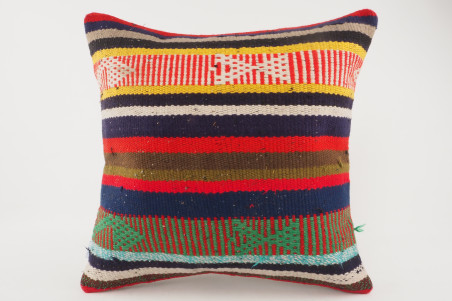 Kilim Pillow, ID 300, Kilim Pillow 16x16, Turkish Kilim Pillow, fabric kilim pillows, kilim pillow cover, decorative pillows