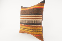 Kilim Pillow, ID 304, Kilim Pillow 16x16, Turkish Kilim Pillow, fabric kilim pillows, kilim pillow cover, decorative pillows