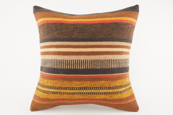 Kilim Pillow, ID 304, Kilim Pillow 16x16, Turkish Kilim Pillow, fabric kilim pillows, kilim pillow cover, decorative pillows