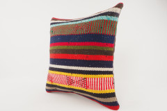 Kilim Pillow, ID 308, Kilim Pillow 16x16, Turkish Kilim Pillow, fabric kilim pillows, kilim pillow cover, decorative pillows