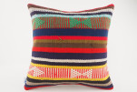 Kilim Pillow, ID 309, Kilim Pillow 16x16, Turkish Kilim Pillow, fabric kilim pillows, kilim pillow cover, decorative pillows