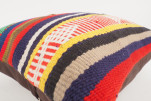 Kilim Pillow, ID 309, Kilim Pillow 16x16, Turkish Kilim Pillow, fabric kilim pillows, kilim pillow cover, decorative pillows