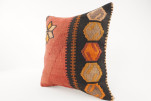 Kilim Pillow, ID 327, Kilim Pillow 16x16, Turkish Kilim Pillow, fabric kilim pillows, kilim pillow cover, decorative pillows