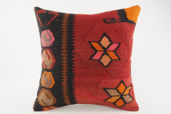 Kilim Pillow, ID 328, Kilim Pillow 16x16, Turkish Kilim Pillow, fabric kilim pillows, kilim pillow cover, decorative pillow