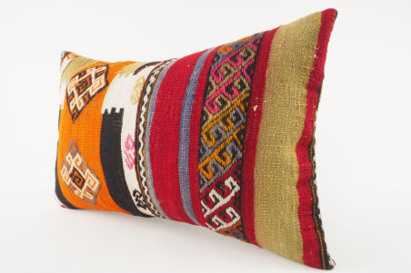 Kilim Pillow, ID 158,Kilim Pillow 12x20, Lumber Pillow, Turkish Kilim Pillow, Decorative Pillow, Kilim Pillow