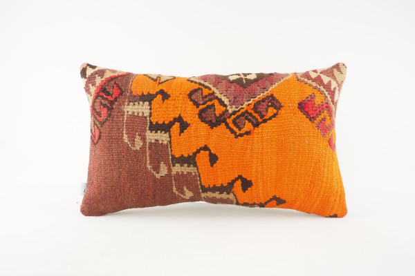 Kilim Pillow, ID 241, Kilim Pillow 12x20, Lumber Pillow, Turkish Kilim Pillow, Decorative Pillow, Kilim Pillow