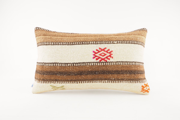 Kilim Pillow, ID 588,  Kilim Pillow 12x20, Lumber Pillow, Turkish Kilim Pillow, Throw Pillow, Decorative Pillow, Accent Pillow