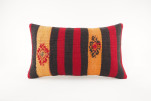 Kilim Pillow, ID 589,  Kilim Pillow 12x20, Lumber Pillow, Turkish Kilim Pillow, Throw Pillow, Decorative Pillow, Accent Pillow