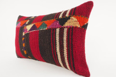 Kilim Pillow, ID 593,  Kilim Pillow 12x20, Lumber Pillow, Turkish Kilim Pillow, Throw Pillow, Decorative Pillow, Accent Pillow