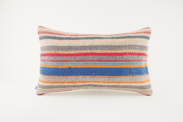 Kilim Pillow, ID 602,  Kilim Pillow 12x20, Lumber Pillow, Turkish Kilim Pillow, Throw Pillow, Decorative Pillow, Accent Pillow