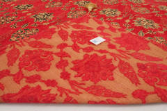 Turkish Bedspread, Twin Size Bed Cover, 6'6X4'6, Red Topkapi Palace Tulip Pattern Fabric Decorative Cover, Throw Blanket