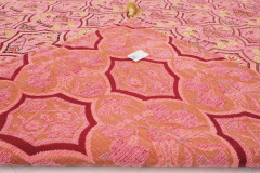 Turkish Bedspread, Twin Size Bed Cover, 6'6X4'6, Pale Pink Turkish Carnation Pattern Fabric Decorative Cover, Throw Blanket