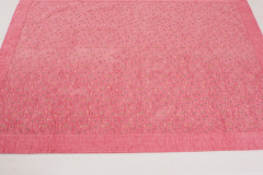 Turkish Bedspread, Twin Size Bed Cover, 6'6X4'6, Pale Pink Arabian Night Pattern Fabric