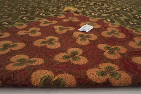 Turkish Bedspread, Twin Size Bed Cover, 6'6X4'6, Moss Green Tiger Eyes Pattern Fabric Decorative Cover Blanket, Dining room