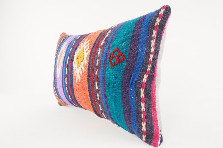 Kilim Pillow, ID 638, Kilim Pillow 12x20, Lumber Pillow, Turkish Kilim Pillow, Throw Pillow, Decorative Pillow, Accent Pillow