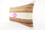 Kilim Pillow, ID 619, Kilim Pillow 12x20, Lumber Pillow, Turkish Kilim Pillow, Throw Pillow, Decorative Pillow, Accent Pillow