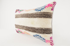 Kilim Pillow, ID 621, Kilim Pillow 12x20, Lumber Pillow, Turkish Kilim Pillow, Throw Pillow, Decorative Pillow, Accent Pillow