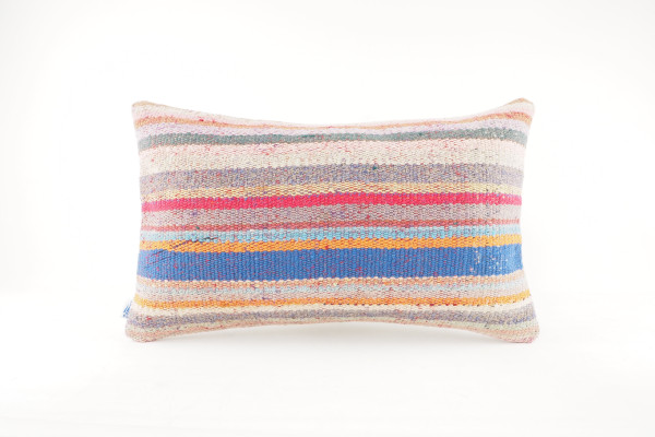 Kilim Pillow, ID 630, Kilim Pillow 12x20, Lumber Pillow, Turkish Kilim Pillow, Throw Pillow, Decorative Pillow, Accent Pillow