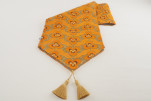 Table Runner, Orange Tiger Eyes Pattern Fabric Table Linens, Table Runner, Turkish Fabric, Fabric, Table Linens,Dining