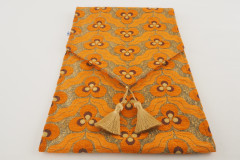 Table Runner, Orange Tiger Eyes Pattern Fabric Table Linens, Table Runner, Turkish Fabric, Fabric, Table Linens,Dining