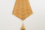 Table Runner, Antigua Orange Tiger Eyes Pattern Fabric Table Linens, Table Runner, Turkish Fabric, Fabric, Table Linens,Dining