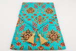 Table Runner,Turquoise  Blue Topkapi Palace Tulip Pattern Turkish Chenille Fabric Table Runner Table Linens,Turkish Table Runner