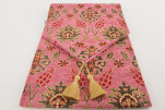 Table Runner, Pale Pink Topkapi Palace Tulip Pattern Turkish Chenille Fabric Table Runner, Fabric Table Linens, Table Runner