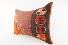 Kilim Pillow, ID 269, Kilim Pillow 16x24,Kilim Pillow Lumbar,Throw Pillow,Turkish Kilim Pillow,Decorative Pillow,Vintage Pillow