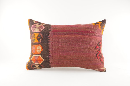 Kilim Pillow, ID 277, Kilim Pillow 16x24,Kilim Pillow Lumbar,Throw Pillow,Turkish Kilim Pillow,Decorative Pillow,Vintage Pillow