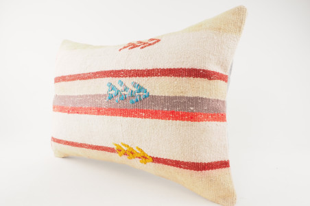 Kilim Pillow, ID 506, Kilim Pillow 16x24,Kilim Pillow Lumbar,Throw Pillow,Turkish Kilim Pillow,Decorative Pillow,Vintage Pillow