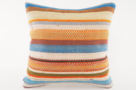 Kilim Pillow, ID 532, Kilim Pillow 16x16, Turkish Kilim Pillow, fabric kilim pillows, kilim pillow cover, decorative pillows