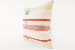 Kilim Pillow, ID 537, Kilim Pillow 16x16, Turkish Kilim Pillow, Fabric Kilim Pillows, Kilim Pillow Cover, Decorative Pillows