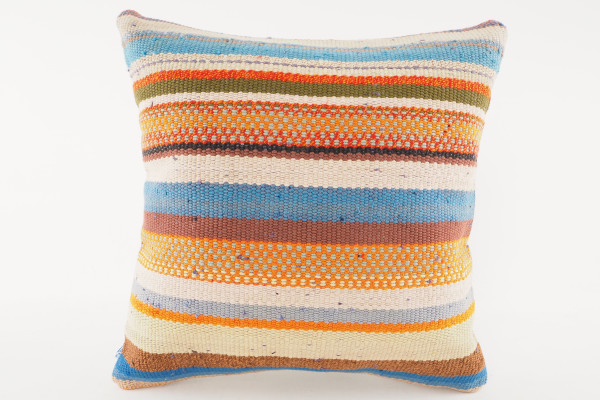 Kilim Pillow, ID 539, Kilim Pillow 16x16, Turkish Kilim Pillow, Fabric Kilim Pillows, Kilim Pillow Cover, Decorative Pillows