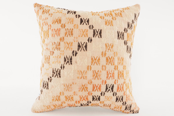 Kilim Pillow, ID 541, Kilim Pillow 16x16, Turkish Kilim Pillow, Fabric Kilim Pillows, Kilim Pillow Cover, Decorative Pillows