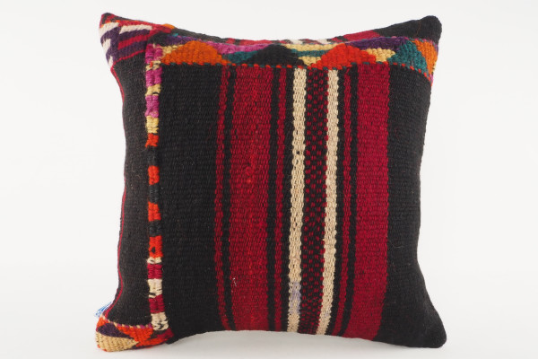 Kilim Pillow, ID 544, Kilim Pillow 16x16, Turkish Kilim Pillow, Fabric Kilim Pillows, Kilim Pillow Cover, Decorative Pillows