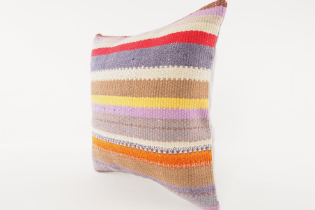 Kilim Pillow, ID 545, Kilim Pillow 16x16, Turkish Kilim Pillow, Fabric Kilim Pillows, Kilim Pillow Cover, Decorative Pillows