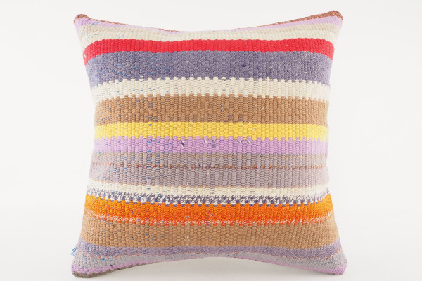 Kilim Pillow, ID 545, Kilim Pillow 16x16, Turkish Kilim Pillow, Fabric Kilim Pillows, Kilim Pillow Cover, Decorative Pillows