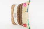 Kilim Pillow, ID 575, Kilim Pillow 16x16, Turkish Kilim Pillow, Fabric Kilim Pillows, Kilim Pillow Cover, Decorative Pillows