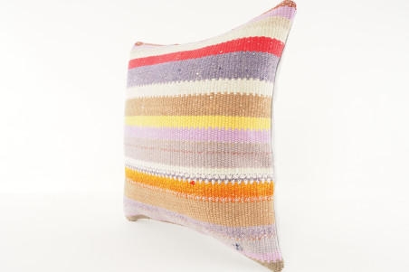 Kilim Pillow, ID 572, Kilim Pillow 16x16, Turkish Kilim Pillow, Fabric Kilim Pillows, Kilim Pillow Cover, Decorative Pillows